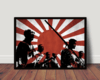 Quadro Decorativo Filme Os Sete Samurais Poster Com Moldura