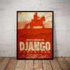 Quadro Django Livre Arte Simplista Poster Com Moldura