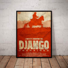 Quadro Django Livre Arte Simplista Poster Com Moldura