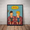 Quadro Beavis And Butt Head desenho Mtv Poster Moldurado