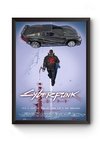 Quadro Jogo Cyberpunk 2077 Poster Moldurado