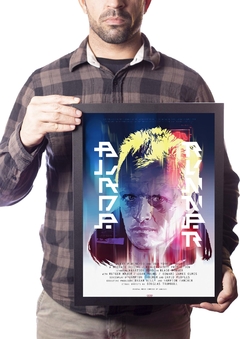 Poster com Moldura A3 Rutger Hauer Blade Runner