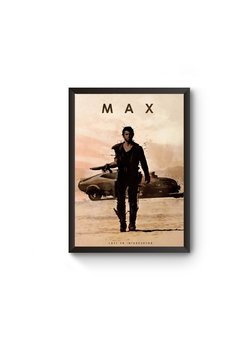 Poster Moldurado Car Legends Mad Max Quadro