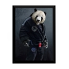 Quadro Jiu Jitsu Decoração Dojo Panda Kimono Arte