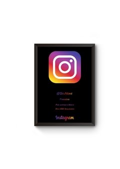 Quadro Cenario Instagran Placa 1000 Seguidores