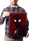 Lindo Quadro Homem Aranha  Uniforme Negro Poster Moldurado