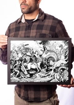 Quadro Mitologia Nórdica Arte Ragnarök O Confronto Final