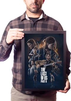 Poster com Moldura A3 The Last Of Us 2 Ellie vs Abby