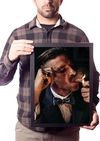 Quadro Peaky Blinders Arthur Shelby Poster Na Moldura