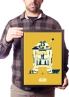 Lindo Quadro  Star Wars R2D2 Poster Moldurado