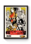 Quadro Arte Kill Bill Poster Moldurado