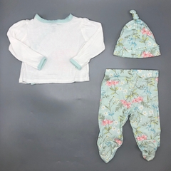 Conjunto Remera/body + Pantalón Gerber - Talle 0-3 meses - tienda online