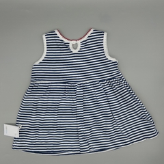 Vestido Pandy Talle 1 (6-9 meses) rayado azul y blanco - comprar online