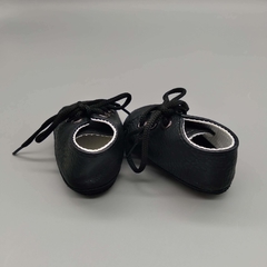 Zapatos BBS Talle 15 (10 cms suela) cuero negro acordonado en internet