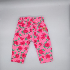 Segunda Selección- Pantalón Crayon Talle M (6-9 meses) rosa floreado - comprar online