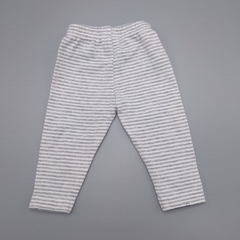 Legging Carters Talle 0 meses (largo 24 cm) algodón gris con rayas y estampas de corazones - comprar online