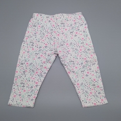 Legging Carters Talle 3-6 meses (largo 36 cm) algodón florcitas rosas y verdes - comprar online