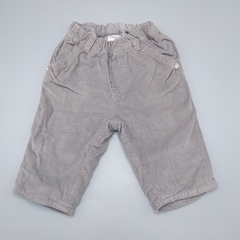 Pantalón Grisino Talle 3 meses (largo 33 cm) corderoy gris