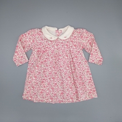Segunda Selección - Vestido NUEVO Baby Cottons Talle 6 meses algodón rosa floreado