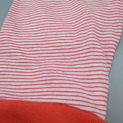 Segunda Selección - Legging Grisino Talle 3-6 meses (largo 34 cm) algodón rojo a rayas en internet
