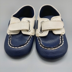 Segunda Selección - Zapatos Janie and Jack Talle 4 (13 cm suela) de cuerina azul y blanco