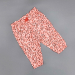 Pantalón HyM Talle 4-6 meses (33cm largo) tela seda rosa con blanco