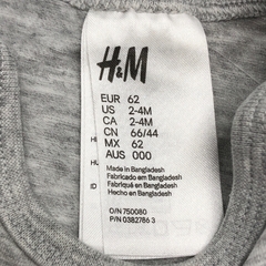 Remera H&M - Talle 0-3 meses - Baby Back Sale SAS