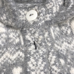 Conjunto Abrigo+pantalón lana gris - Talle 3-6 meses - SEGUNDA SELECCIÓN