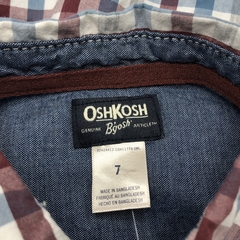 Camisa OshKosh - Talle 7 años - Baby Back Sale SAS