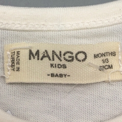 Remera Mango - Talle 0-3 meses