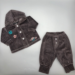 Conjunto Abrigo + Pantalón Crayón - Talle 0-3 meses