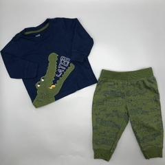 Conjunto Remera/body + Pantalón Carters - Talle 6-9 meses - SEGUNDA SELECCIÓN