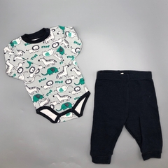 Conjunto Remera/body + Pantalón Teddy Boom - Talle 0-3 meses - SEGUNDA SELECCIÓN