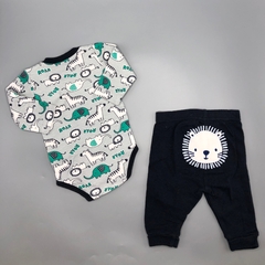 Conjunto Remera/body + Pantalón Teddy Boom - Talle 0-3 meses - SEGUNDA SELECCIÓN - Baby Back Sale SAS