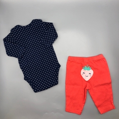 Conjunto Remera/body + Pantalón Carters - Talle 3-6 meses - tienda online
