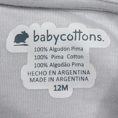Body Baby Cottons - Talle 12-18 meses - SEGUNDA SELECCIÓN