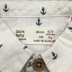 Camisa Zara - Talle 6-9 meses - SEGUNDA SELECCIÓN