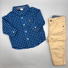Conjunto Camisa/camisola + Pantalón GAP - Talle 12-18 meses - SEGUNDA SELECCIÓN
