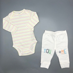 Conjunto Remera/body + Pantalón Carters - Talle 3-6 meses