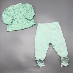 Conjunto Remera/body + Pantalón Grisino - Talle 0-3 meses - SEGUNDA SELECCIÓN - Baby Back Sale SAS