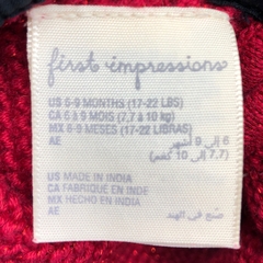 Sweater First Impressions - Talle 6-9 meses - Baby Back Sale SAS