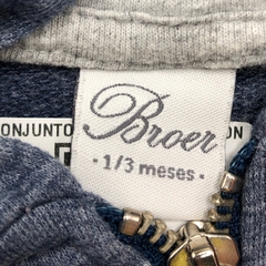 Conjunto Abrigo + Pantalón Broer - Talle 0-3 meses - SEGUNDA SELECCIÓN - tienda online