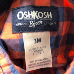 Camisa OshKosh - Talle 3-6 meses - Baby Back Sale SAS