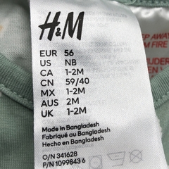 Enterito largo H&M - Talle 0-3 meses - SEGUNDA SELECCIÓN - Baby Back Sale SAS