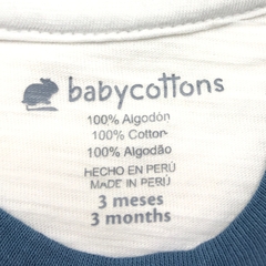 Body Baby Cottons - Talle 3-6 meses - SEGUNDA SELECCIÓN - Baby Back Sale SAS