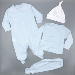Conjunto Remera/body + Pantalón Baby Cottons - Talle 0-3 meses - tienda online