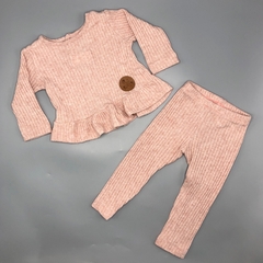 Conjunto Remera/body + Pantalón Crayón - Talle 9-12 meses - SEGUNDA SELECCIÓN