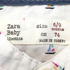 Camisa Zara - Talle 6-9 meses - SEGUNDA SELECCIÓN - Baby Back Sale SAS