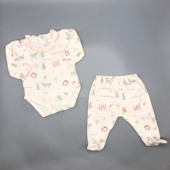 Conjunto Remera/body + Pantalón Baby Cottons - Talle 0-3 meses - SEGUNDA SELECCIÓN