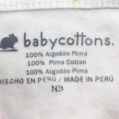 Conjunto Batita + Ranita Baby Cottons - Talle 0-3 meses - SEGUNDA SELECCIÓN